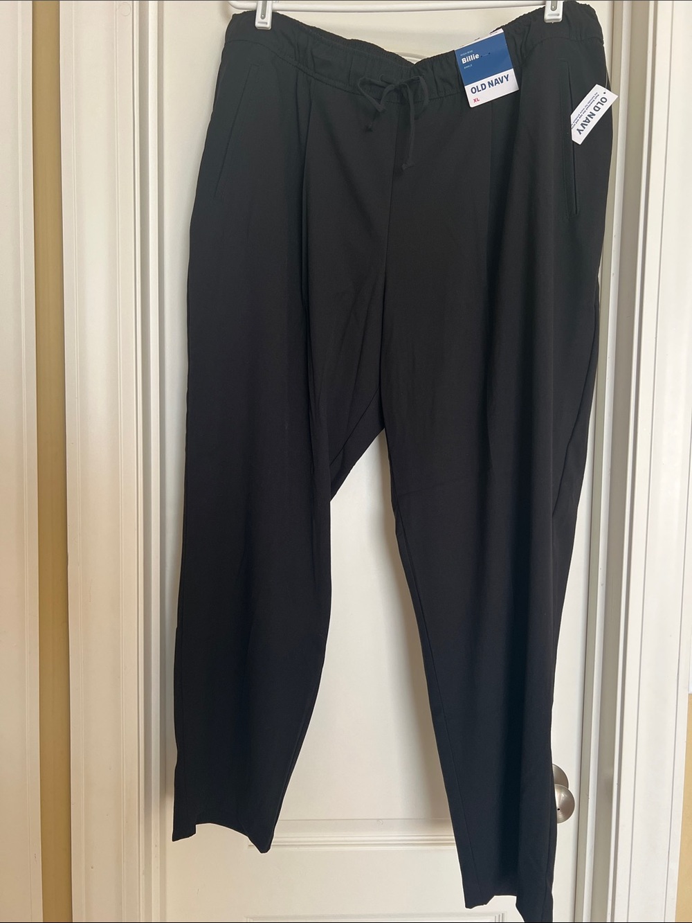 Old Navy Women’s High Rise Billie Ankle Pants - black, size XL